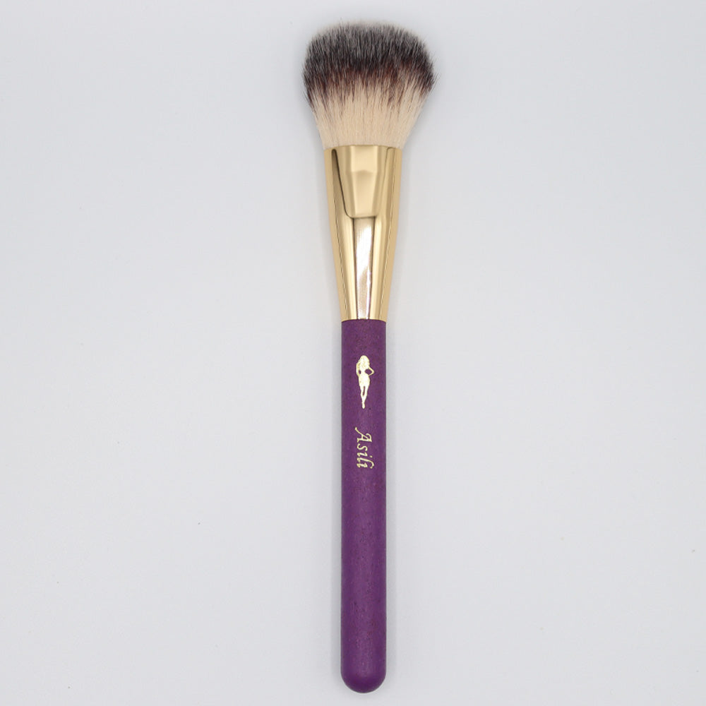 "Enhance your glow effortlessly with our Blush Brush. Precision and luxury meet in this soft, synthetic bristle brush for seamless blush application. Elevate your makeup routine with the perfect tool for a radiant finish every time.